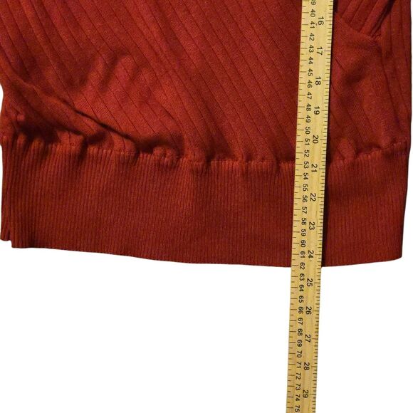 Cato XL Knit Red Sweater Mesh Velvet Floral Sleeve Whimsigoth Fairy Grunge - Picture 10 of 10